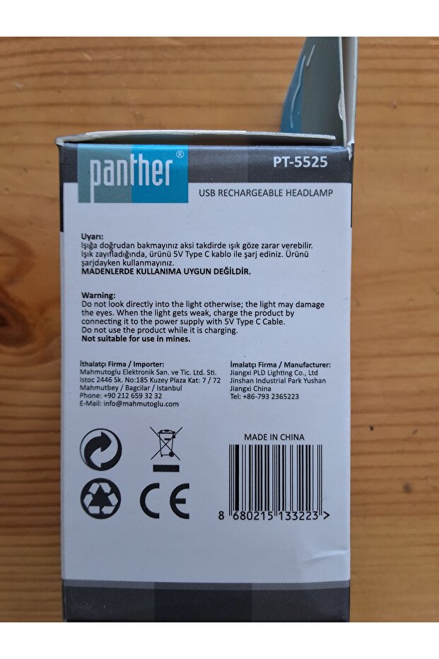 PT-5525 USB Şarjlı Kafa Lambası - 2