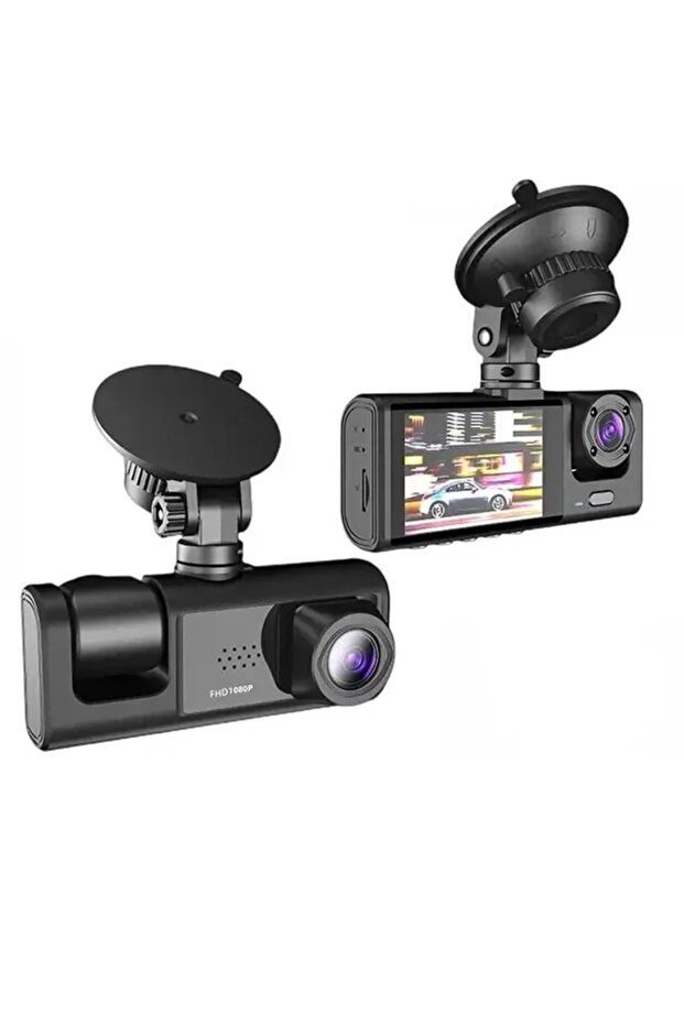 1080P Dash Cam with 3-in-1 Lens and Advanced Features - 2