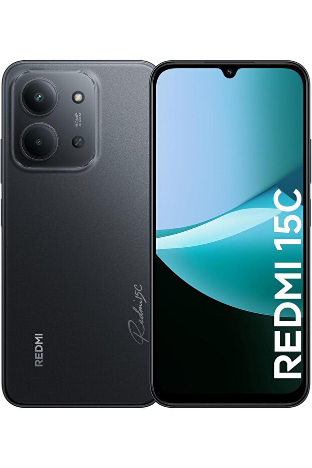 Redmi 15C Mobile - Midnight Black - 8GB RAM, 256GB Storage, 4G - Global Version