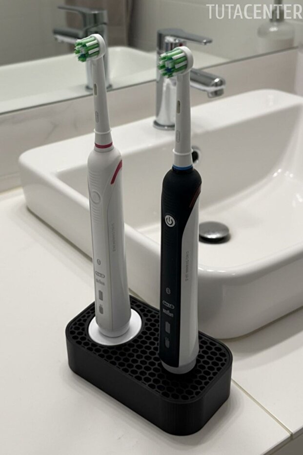 Şarjlı Diş Fırçası Standı ( 1 Yuva Sarj Aleti ) ( 1 Yuva Diş Fırçası ) - Modern ve Şık Diş Fırçalık - 5