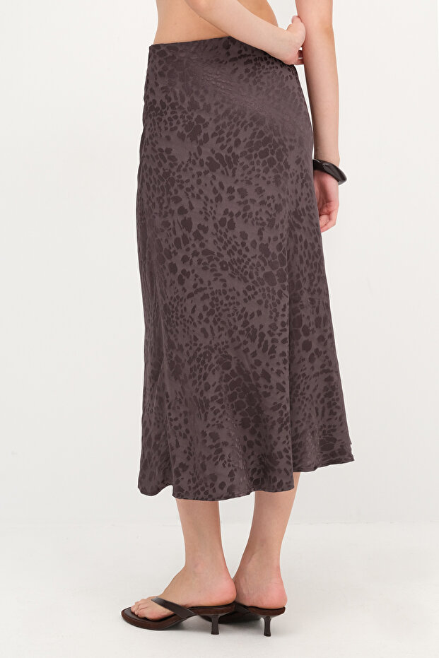 Desenli Midi Etek E00017 - 6