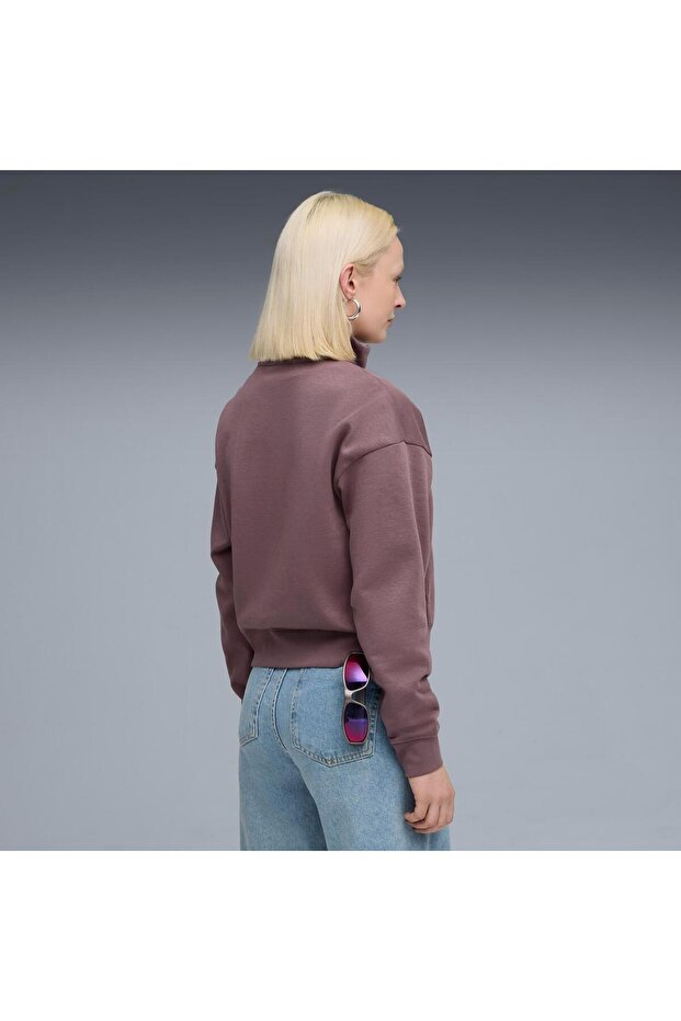 Class Half-Zip Crew Kadın Yetişkin Sweatshirt - 3