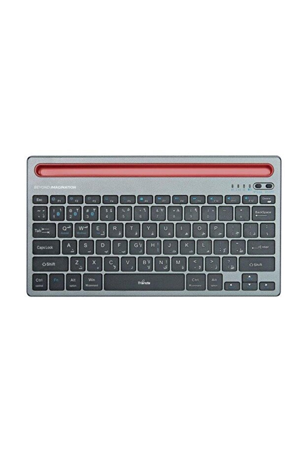 Bluetooth Wireless Rechargeable Mini Keyboard Grey TR-KB6431