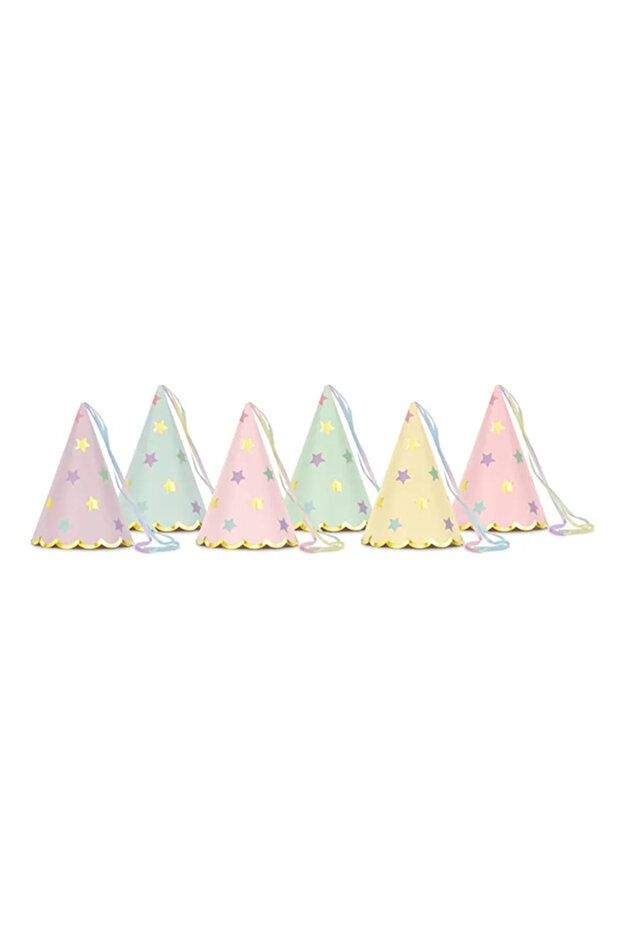 Party hats Stars, mix, 14.5cm
