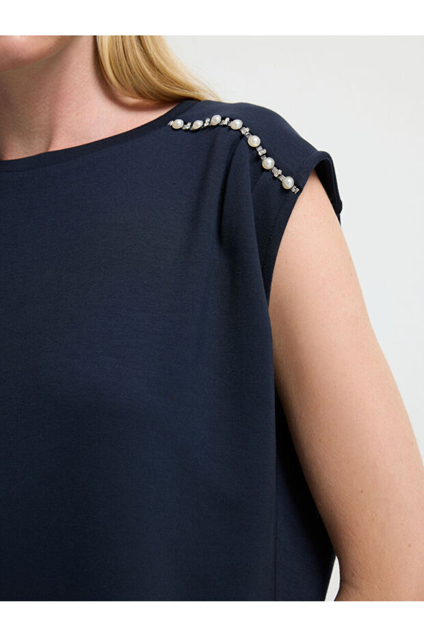 Omuzu Taşlı Bluz - 2