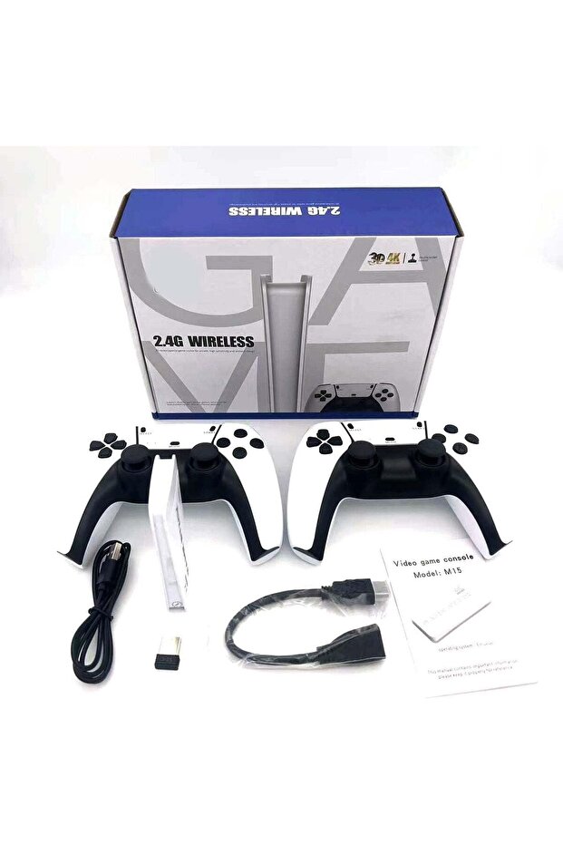 Newest 64G TV M15 Game Stick – Lite 4K Retro Game Console with 20,000 Built-In Games - 3