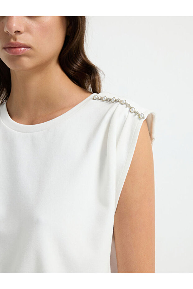 Omuzu Taşlı Bluz - 3