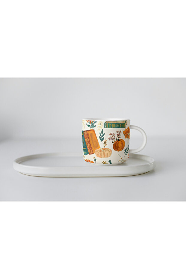 Autumn Themed Porcelain Print Mug 150 ml
