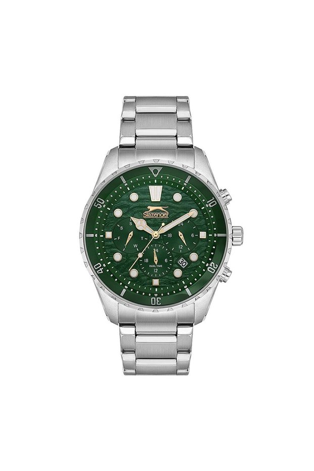 Sl.09.2366.2.03 - 10 Atm Water Resistant, Steel Band Metalic Color Functional Ladies Watch
