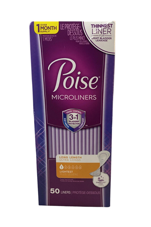 Daily Microliners, Incontinence Panty Liners, 1 Drop Lightest Absorbency, Regular,( 54 Count )