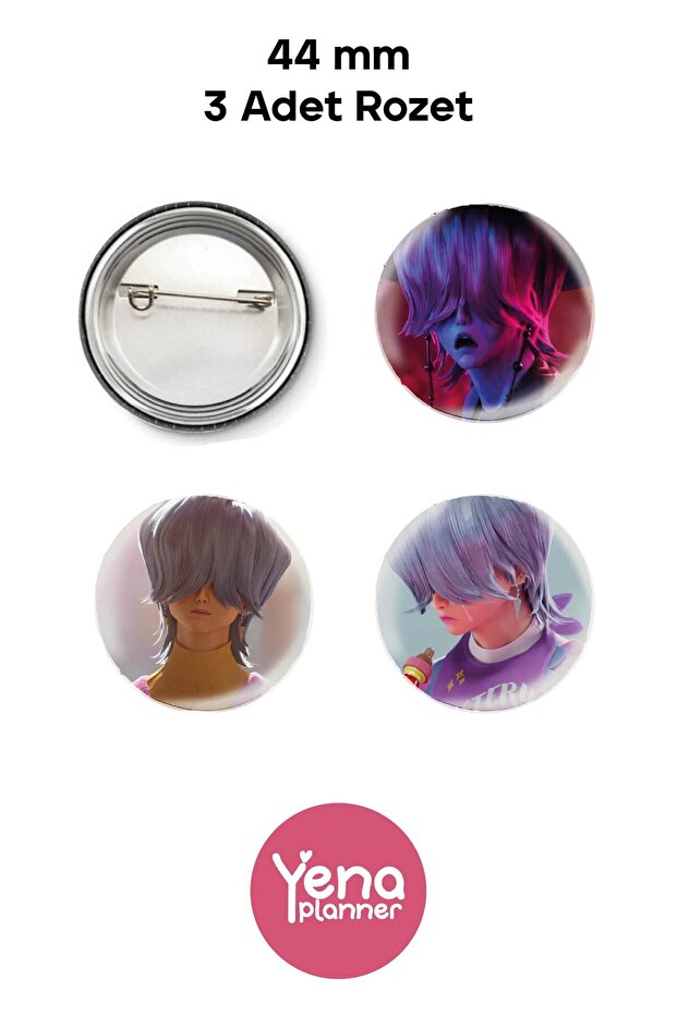 Kpop Demon Hunters Bag Ornament / Badge Set