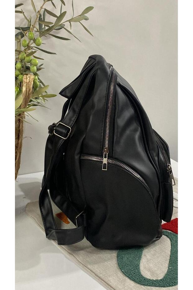 حقيبة ظهر جلدية مغسولة - 2