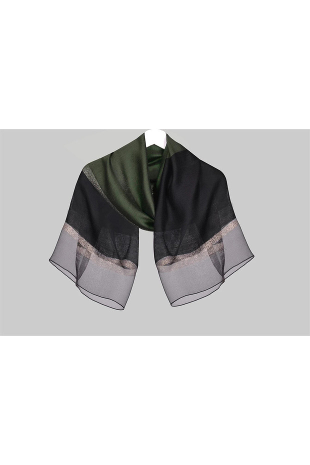 İPEKLİ ÇİFT RENKLİ ŞAL - 1