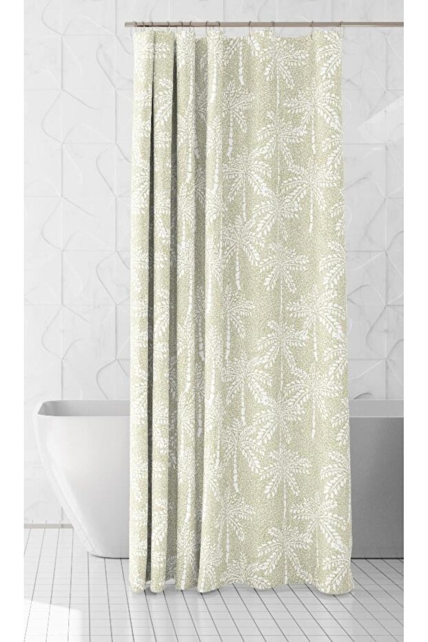 Bathroom Curtain 1X120X200 Single Panel Shower Curtain with Ring Gift Shower Cabin Curtain 2319