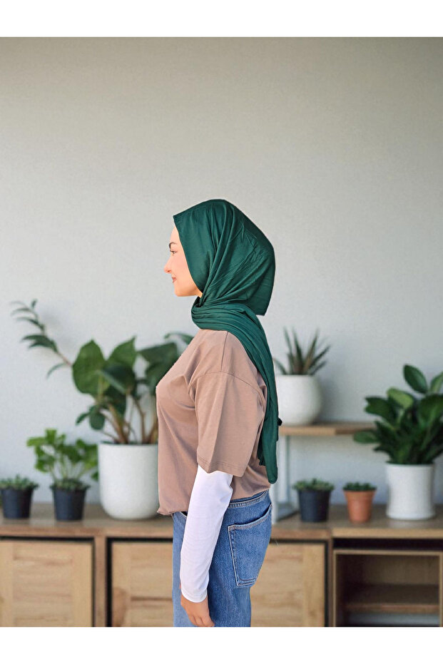 Emerald Green Combed Shawl
