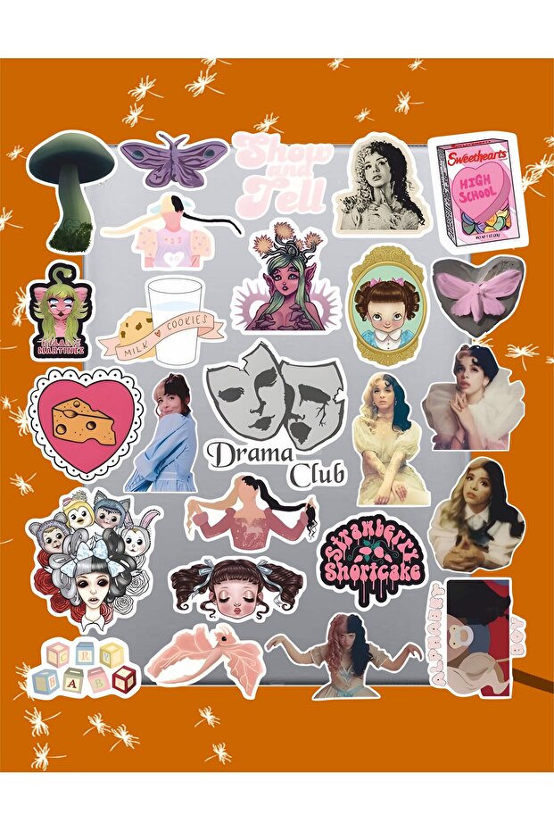 Melanie Martinez Sticker Set | Laptop Agenda Notebook Tablet Phone Notebook Sticker Bullet Journal