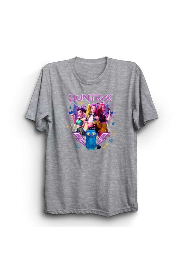 Huntrix, Kpop Demon Hunters, Lightning Printed Unisex, 100% Cotton T-Shirt