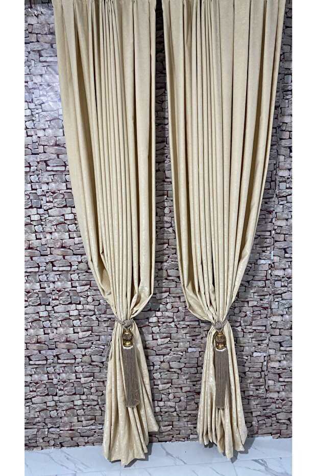 Fon Curtain 1/3 Folded Plied Washable Ironable