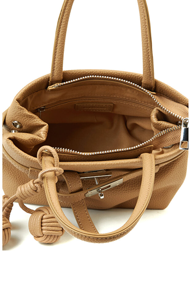 Camel Baskılı Kadın Çanta - 5