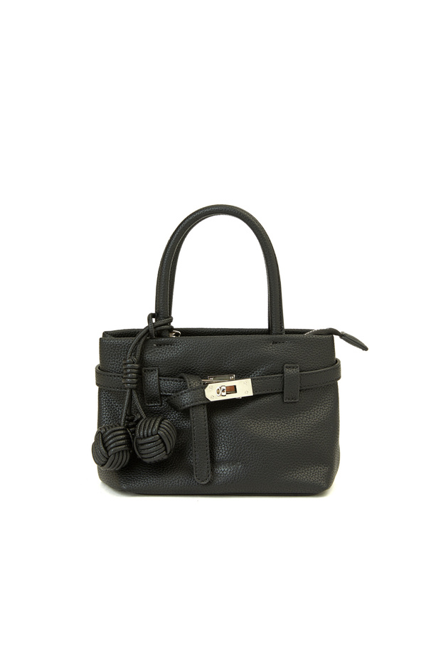 Siyah Baskılı Kadın Çanta - 1