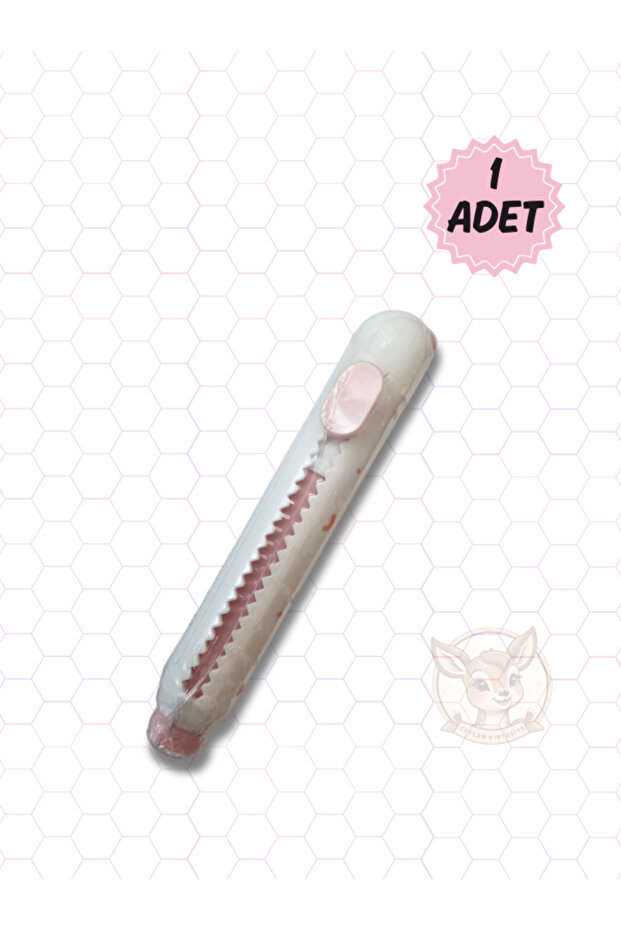 Pastel Yuvarlak Falçata Silgi Push & Pull Eraser (1 Adet) - 2