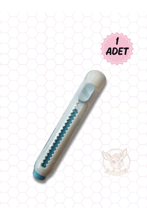 Pastel Yuvarlak Falçata Silgi Push & Pull Eraser (1 Adet) - 4