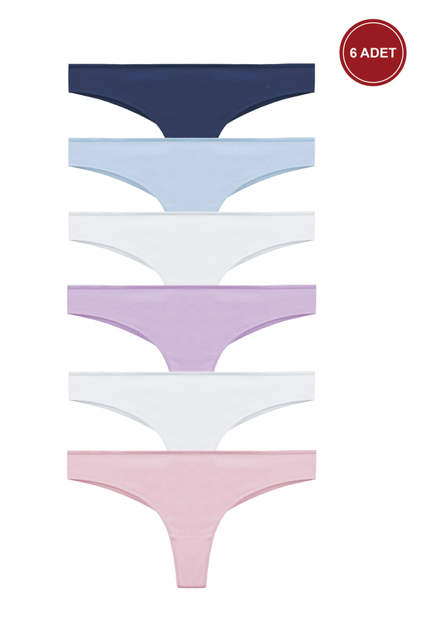 Women's Cotton 6-Piece Brazilian Panties