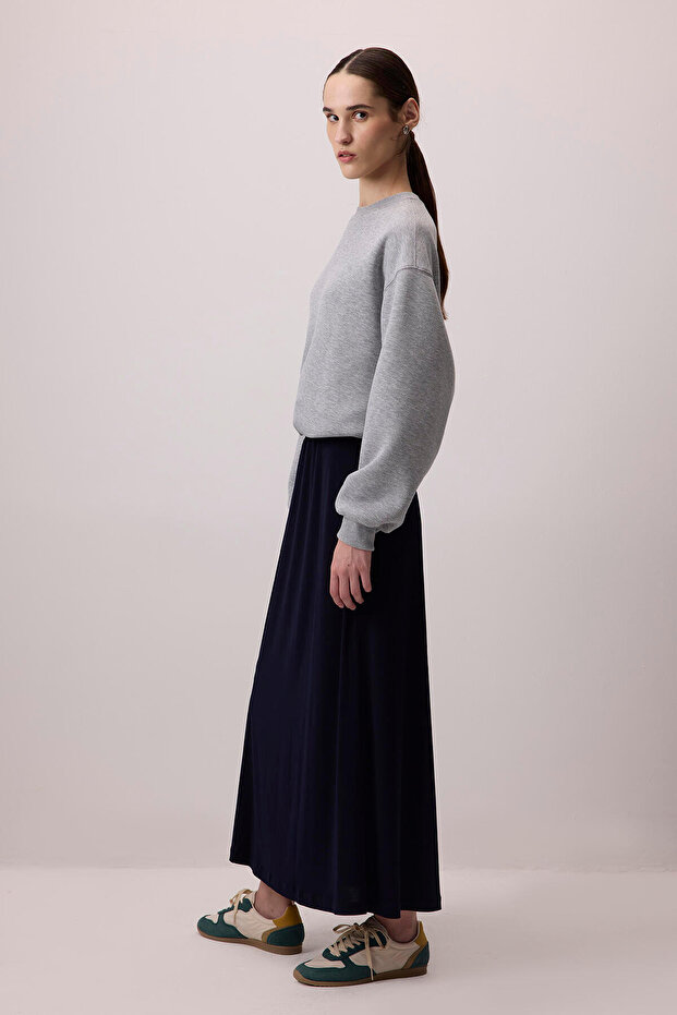 BELİ LASTİKLİ BASIC ETEK - 4