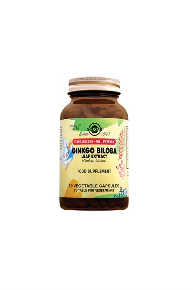 Ginkgo Biloba Leaf Extract 60 Kapsül - 1