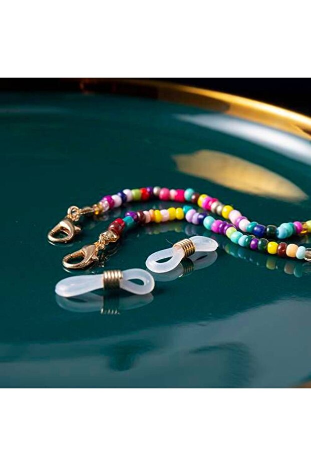 Multicolor beaded glasses chain - 5