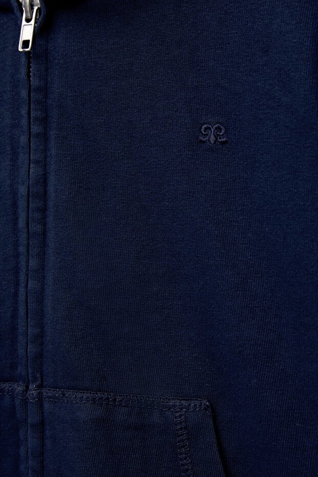 Contrast drawstring hoodie - 6