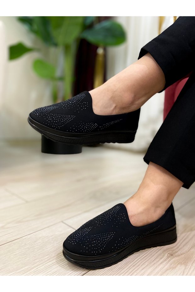 Shoes Women Daily Wear Stone Embroidered