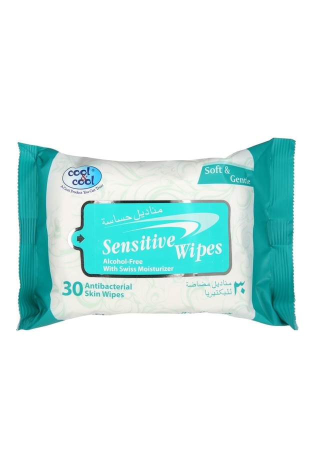 Cool & Cool Sensitive Wipes (30 Sheets) - 1