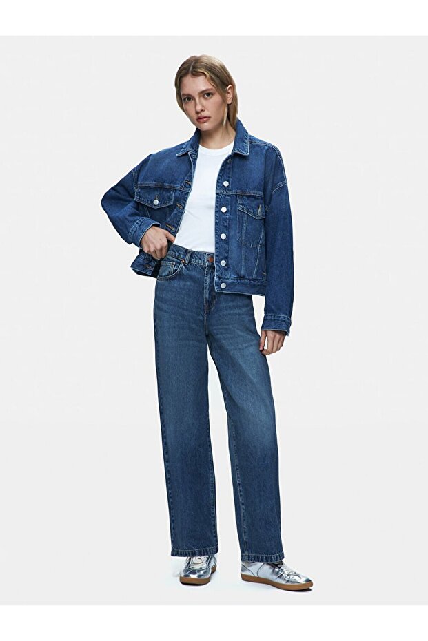 Celıa Oversızed Jean Ceket - 1