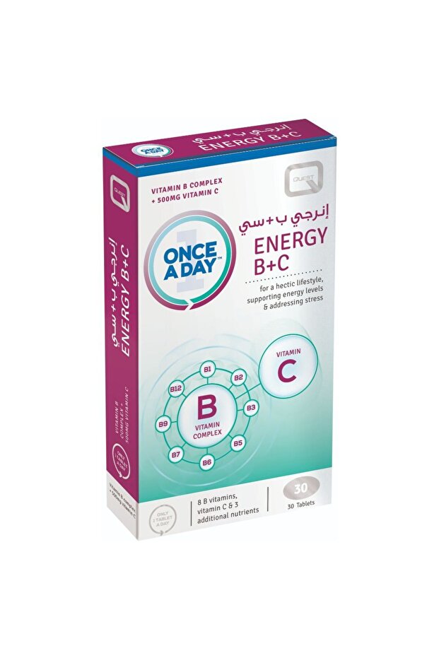 ONCE A DAY ENERGY B+C TABLET 30'S
