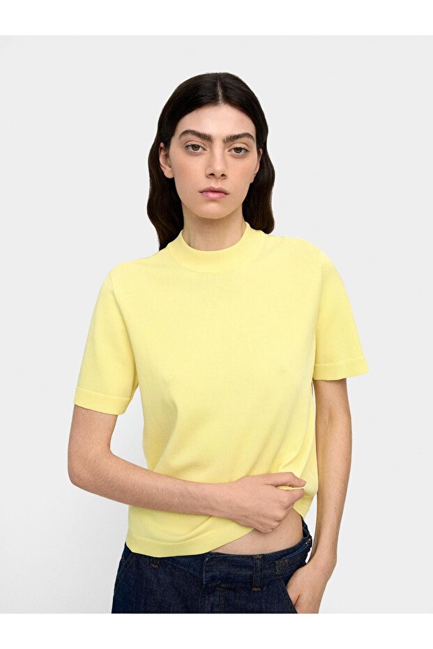 Boyun Bağlı Örme Süveter - 2