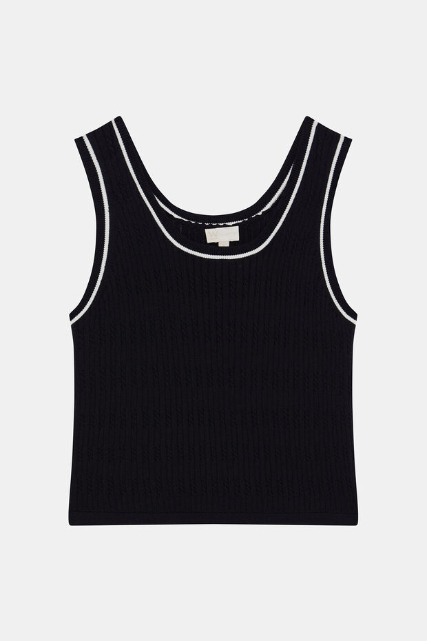 SİYAH KOLSUZ TRİKO - 1