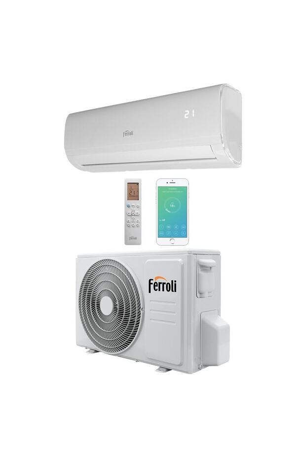 Ferroli air conditioner, 9000 BTU, A++/A+, inverter, ionization function, auto mode, Wi-Fi, au... - 3