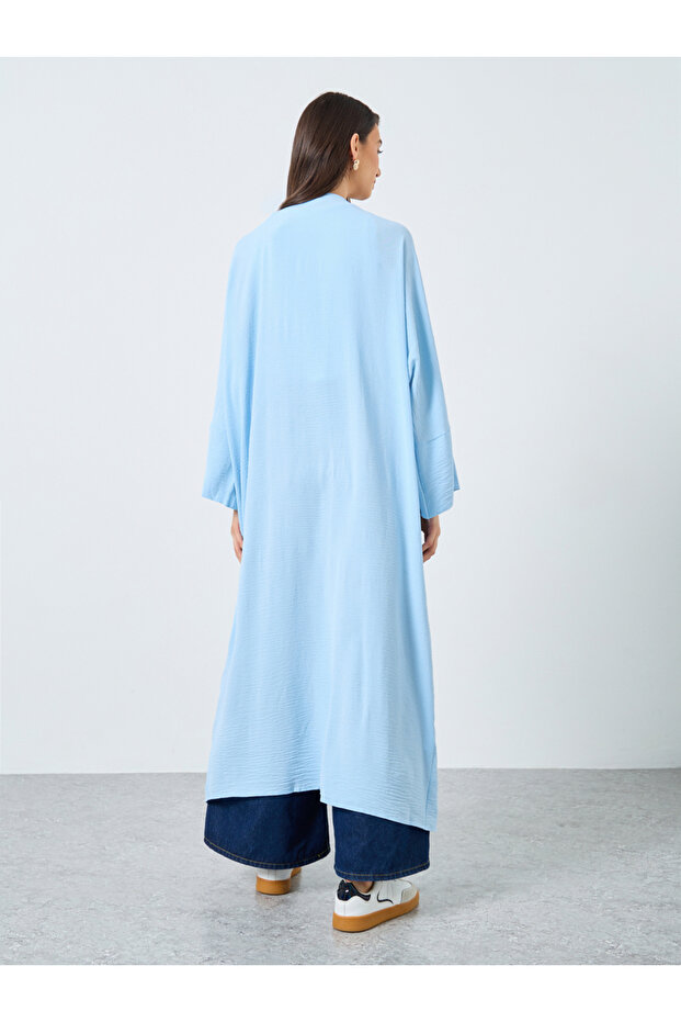عباية سادة مفتوحة من الأمام بأكمام خفاش - 5