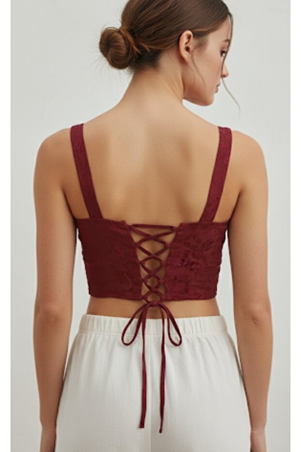 Cider Strapless Bustier with Drawstring - 2
