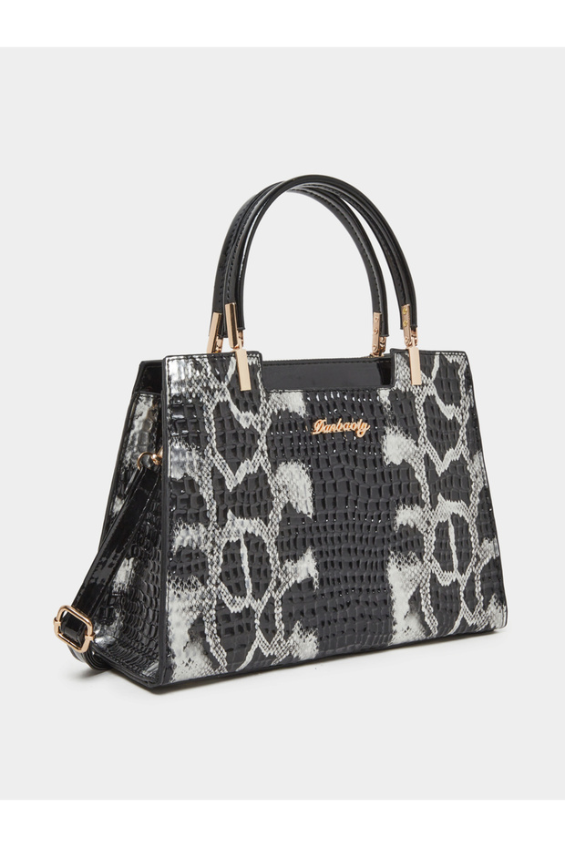 Leopard Print Dual Handles Handbag with Purse Set