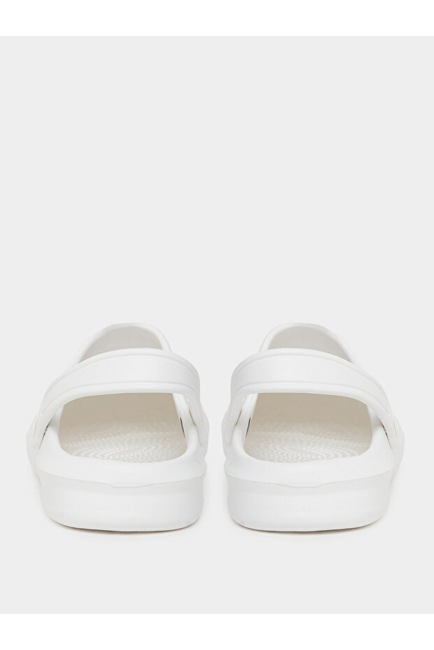 Vamp Perforated Solid Heel Strap Clogs - 5