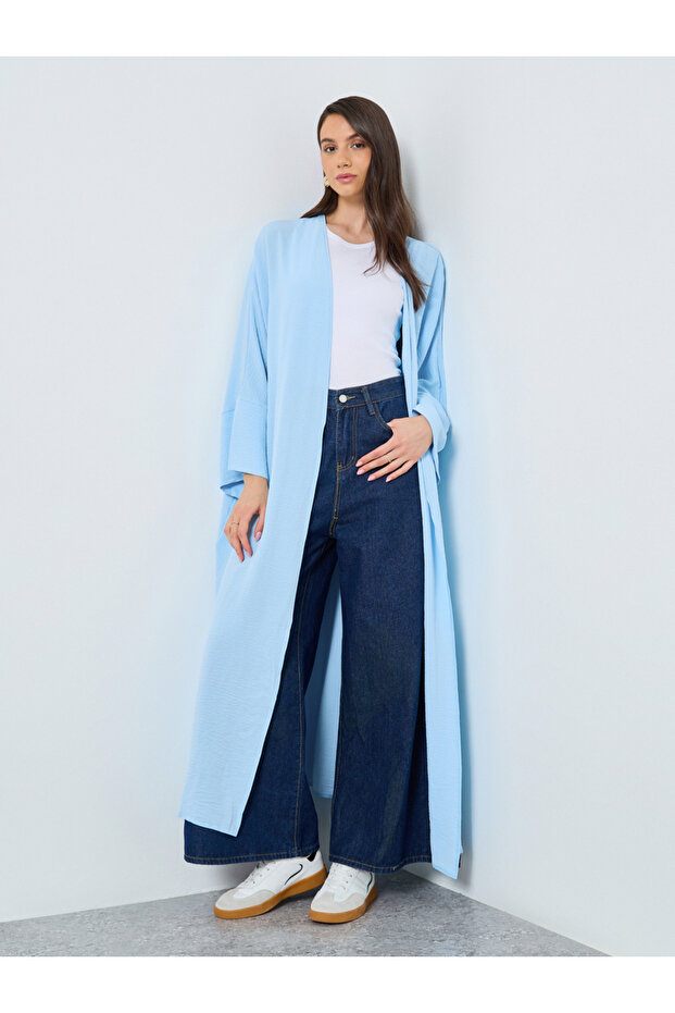 عباية سادة مفتوحة من الأمام بأكمام خفاش - 2