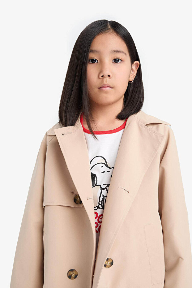 Bej Kız Çocuk Trençkot D6938A8/BG387 - 4