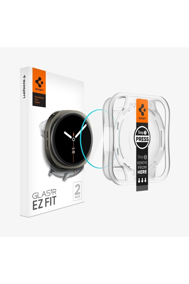 Galaxy Watch 8 (44mm) Cam Ekran Koruyucu Kolay Kurulum GLAS.tR EZ Fit Slim HD (2 Adet) - AGL09876