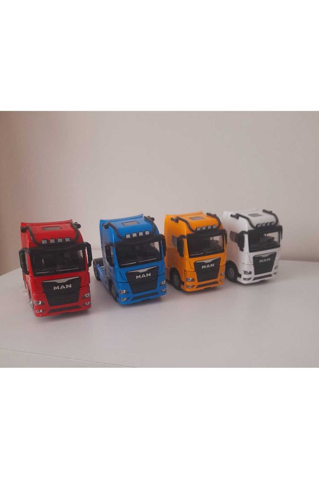 Man Metal Model Truck with Music and Lights