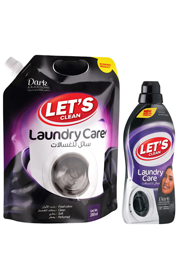 Laundry Liquid Detergent Dark 2L and 1L