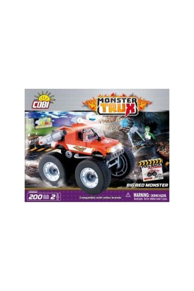 Set Constructie Monster Trux, Transformer Rosu!
