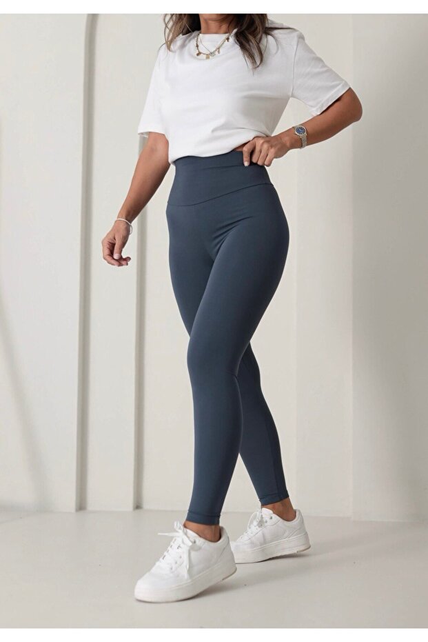 Anthracite High Waist Diving Tights