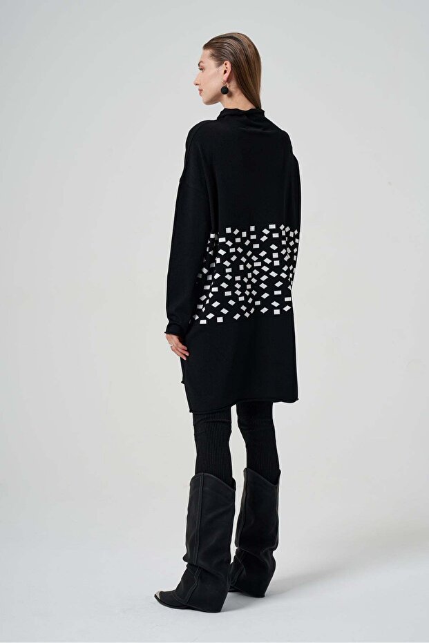 Desenli Triko Tunik - 3